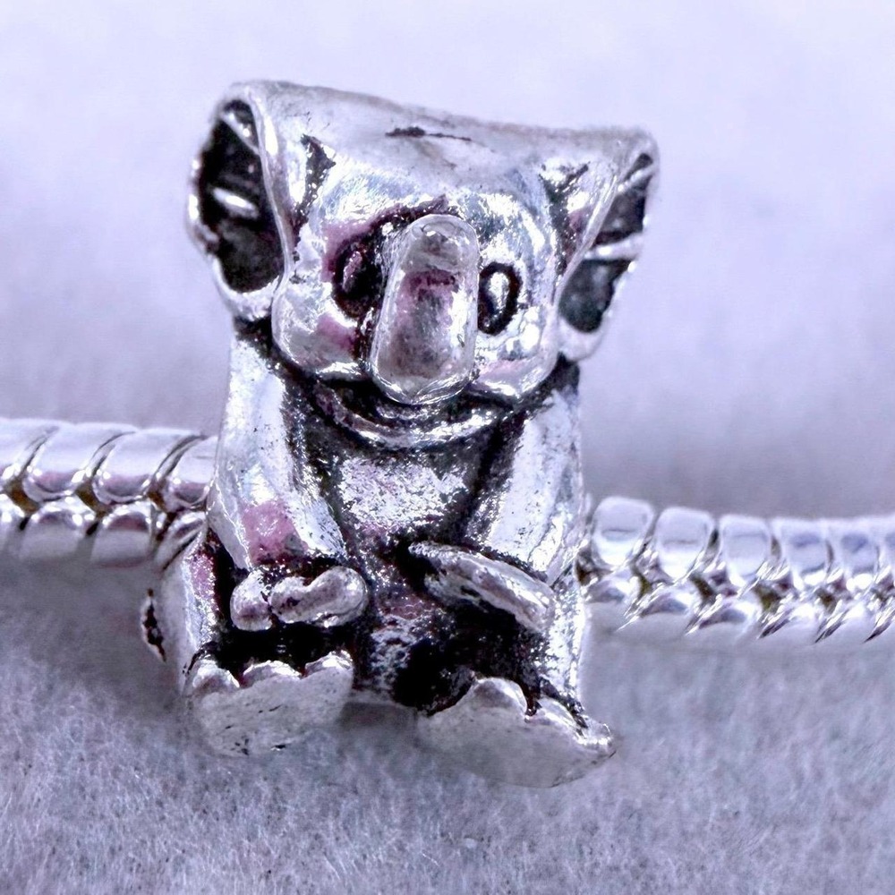 Silver Elephant Animal Bead Charm fits PANDORA